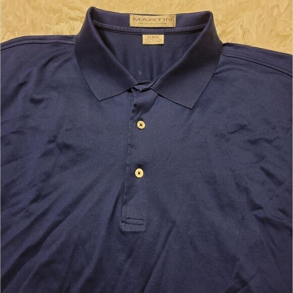 Martin blue Pima cotton polo shirt   - Picture 4 of 7